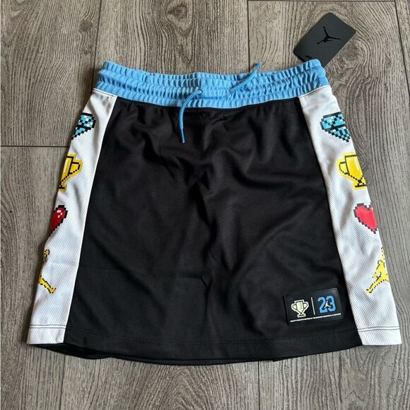 Jordan girls Black and Blue Graphic Skort - Picture 1 of 7